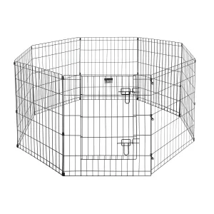 8-Panel Dog Playpen with Gate