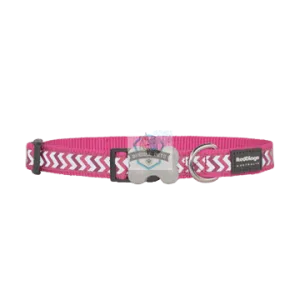Bucklebone Reflective Ziggy Collar - Hot Pink