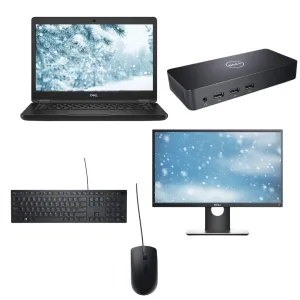 Bundle | Dell Latitude 14" 5490 i5 Gen 8 Laptop | Dell Dock | Dell 22" Monitor | Dell Keyboard/Mouse | Windows 11