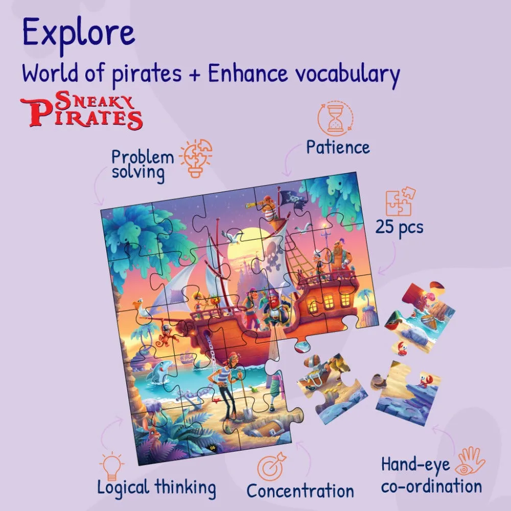 Enchanted World Of Unicorn   Sneaky Pirates Puzzle For Kids