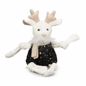 HuggleHounds Celebration Reindeer Knottie Dog Toy 9"