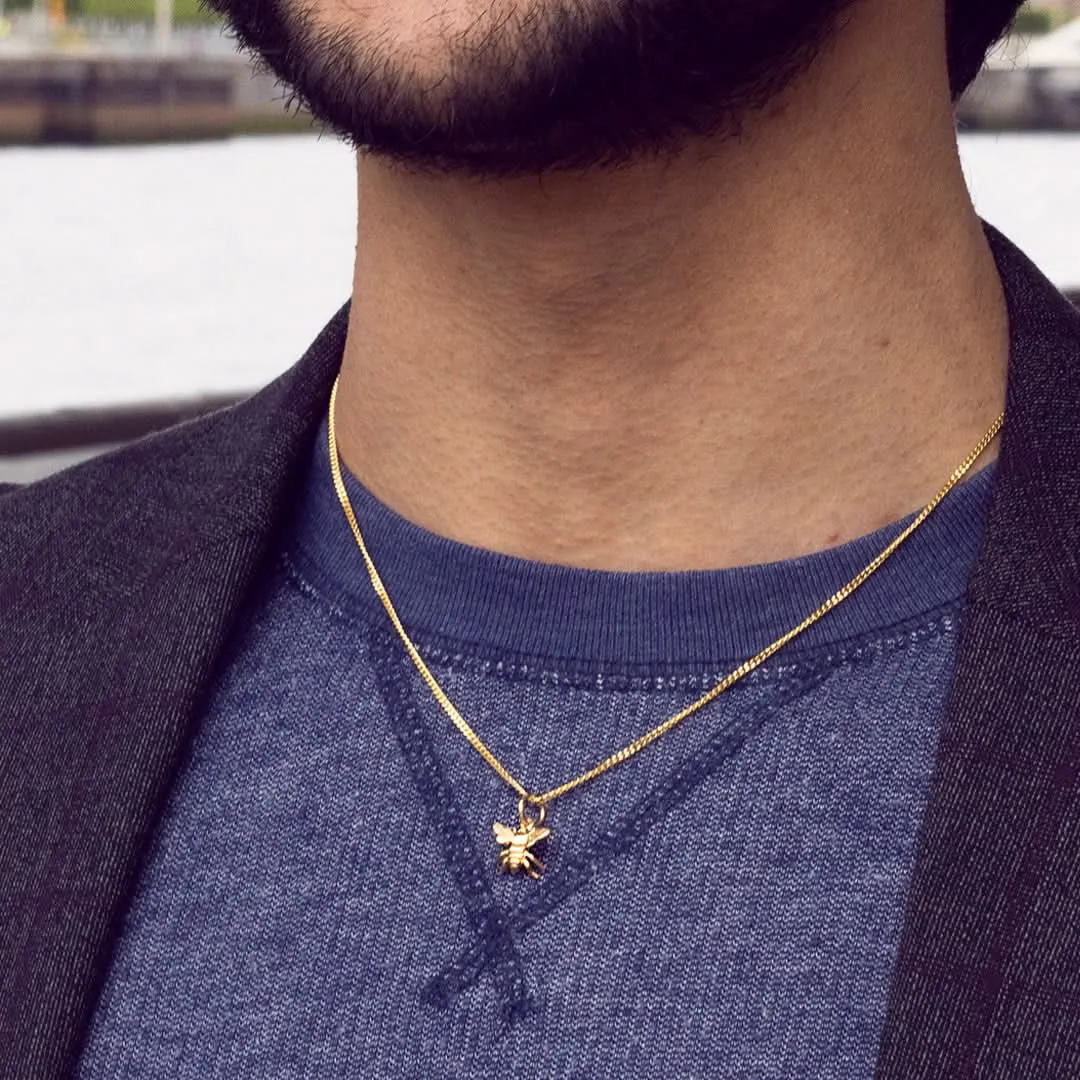 Men's Bee Pendant | Silver