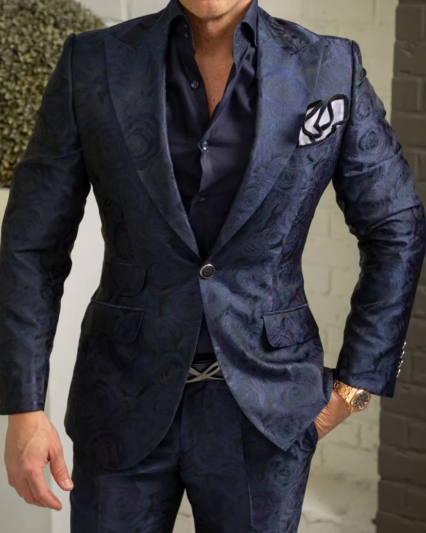 Navy Blue Rosa Jacket @ The Vault