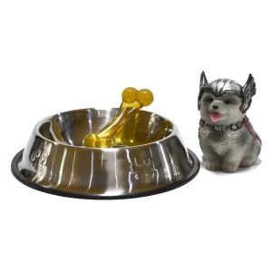 PAWS ASIA Dropshipping Shopee Trend Style Modern Designed  Stainless Non Slip Portable Dog Bowl Water Food