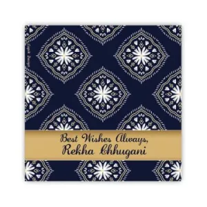 Personalised Indigo Ikat Gift Tags