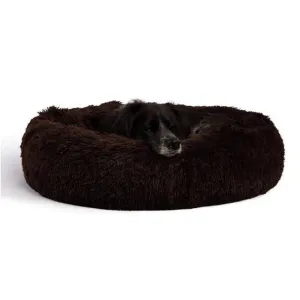 Pet Palette Distribution - Best Friends by Sheri Shag Donut Dog Bed Dark Chocolate 30"